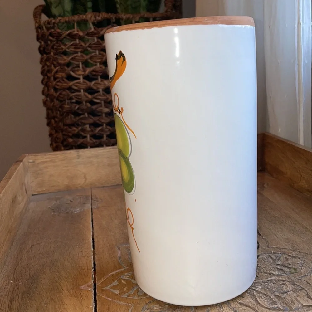 🎉HP🎉~PIER ONE Hand painted in Italy 🇮🇹 Terracotta Wine Chiller